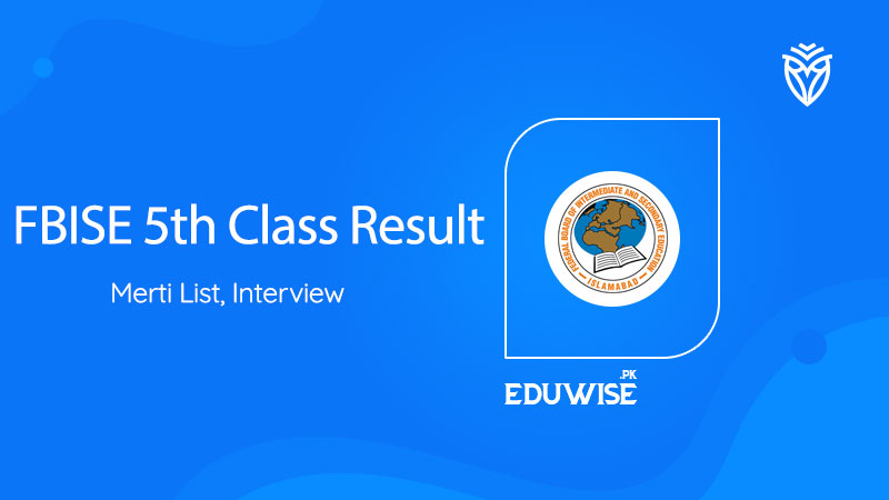 FBISE 5th Class Result